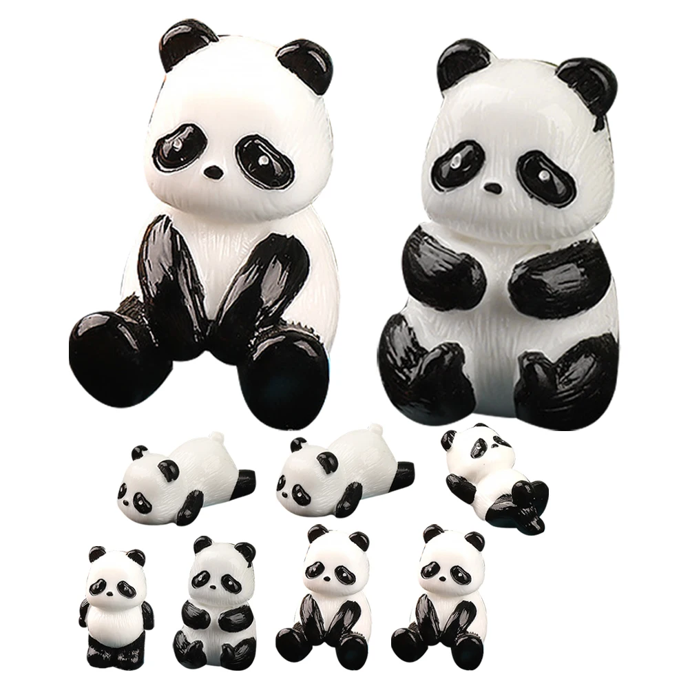 10 Pcs Micro Landscape Animals Mini Resin Panda Decor Cute Figurine Desk Model Toy Figurines Sculpture Desktop Adornment
10 Pcs Micro Landscape Animals Mini Resin Panda Decor Cute Figurine Desk Model Toy Figurines Sculpture Desktop Adornment