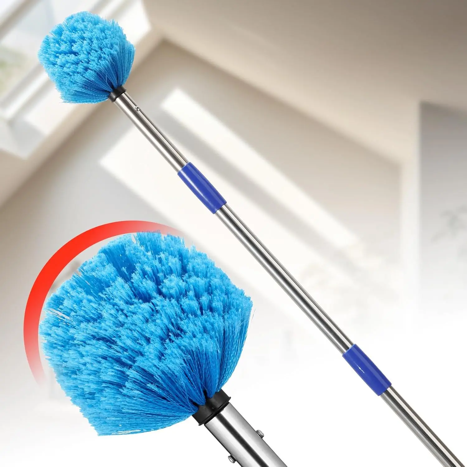 YEYEBEST Spider Web Dust Collector with Extension Rod 10ft Adjustable Spider Web Brush, with Rod, Does Not Fall Off Fluffy Brist
YEYEBEST Spider Web Dust Collector with Extension Rod 10ft Adjustable Spider Web Brush, with Rod, Does Not Fall Off Fluffy Brist