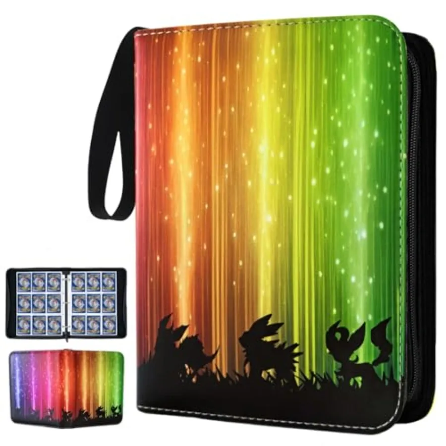 Card Binder 9 Pocket, 900 Pockets Trading Card Binders Holder Collector Album Book with Zipper and 50 Removable Sleeves, Compat
Card Binder 9 Pocket, 900 Pockets Trading Card Binders Holder Collector Album Book with Zipper and 50 Removable Sleeves, Compat