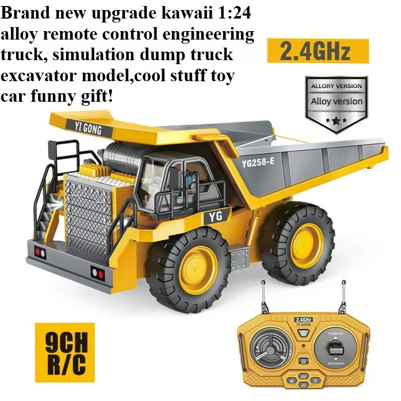 Крутая игрушка-машинка, забавный подарок – радиоуправляемая машинка из сплава 1:24, имитация самосвала, экскаватора, монстр-трака, игрушки для детей
Крутая игрушка-машинка, забавный подарок – радиоуправляемая машинка из сплава 1:24, имитация самосвала, экскаватора, монстр-трака, игрушки для детей