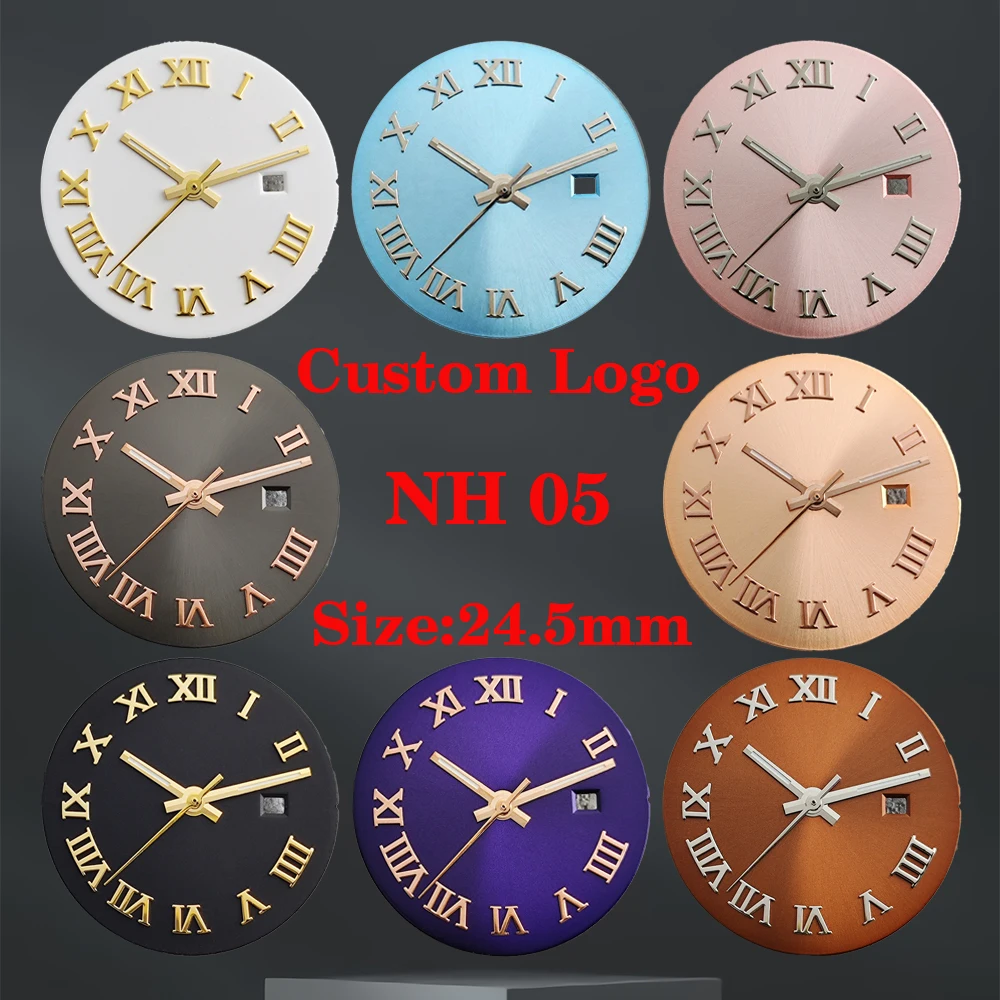 Циферблат NH05 без маркировки, 24,5 мм, женский циферблат, черный, золотой, розовый, с открытым циферблатом для дневного времени, белый глянцевый циферблат с римскими цифрами, подходит для механизма NH05.
Циферблат NH05 без маркировки, 24,5 мм, женский циферблат, черный, золотой, розовый, с открытым циферблатом для дневного времени, белый глянцевый циферблат с римскими цифрами, подходит для механизма NH05.