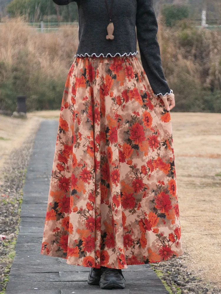 TIYIHAILEY Long Maxi Women Cotton And Linen Print Skirts Big Hem New Fashion A-line Elastic High Waist 2025 New
TIYIHAILEY Long Maxi Women Cotton And Linen Print Skirts Big Hem New Fashion A-line Elastic High Waist 2025 New