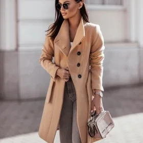Contemporary Coat Luxurious Double-Breasted Belted Coat Thick Insulated Woolen Overcoat Casual Sophisticated Long Coat
Contemporary Coat Luxurious Double-Breasted Belted Coat Thick Insulated Woolen Overcoat Casual Sophisticated Long Coat