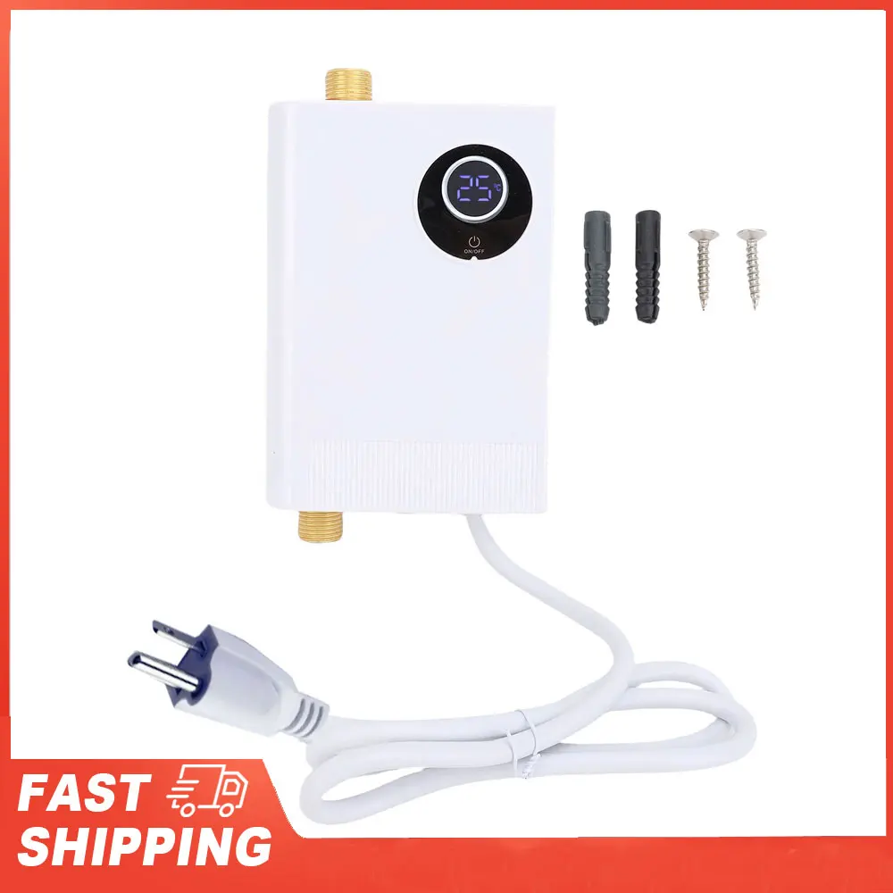 Tankless Water Heater Mini Variable Frequency Constant Temperature Water Heater for Kitchen Apartment Bathroom RV White
Tankless Water Heater Mini Variable Frequency Constant Temperature Water Heater for Kitchen Apartment Bathroom RV White
