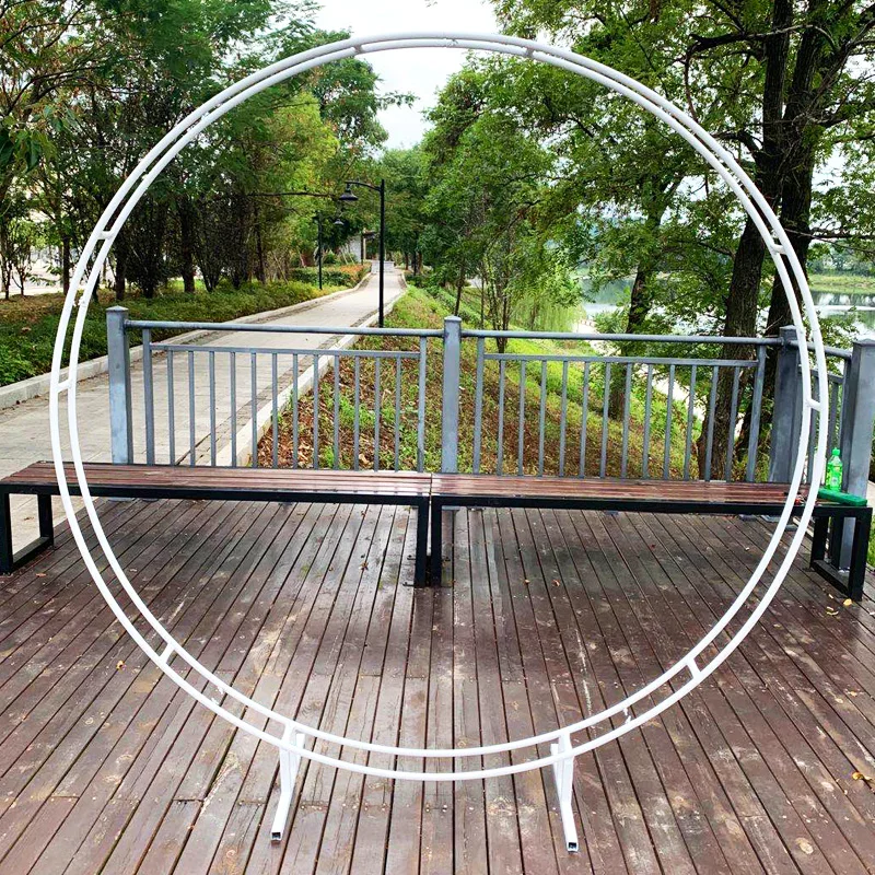 Single Double Rod Ring Wedding Arch Outdoor Marriage Birthday Party Round Arch Decoration Background Shelf Decoration Arch Frame
Single Double Rod Ring Wedding Arch Outdoor Marriage Birthday Party Round Arch Decoration Background Shelf Decoration Arch Frame