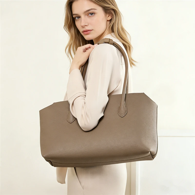 Burminsa Cowhide Genuine Leather Large Underarm Shoulder Bags For Women 2026 Luxury Designer Shopping Totes Work Ladies Handbags
Burminsa Cowhide Genuine Leather Large Underarm Shoulder Bags For Women 2026 Luxury Designer Shopping Totes Work Ladies Handbags