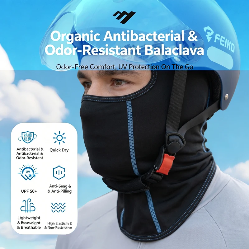 Motorcycle Face Mask Balaclava, Breathable Sweat Wicking Anti-Odor Helmet Liner for Riding
Motorcycle Face Mask Balaclava, Breathable Sweat Wicking Anti-Odor Helmet Liner for Riding