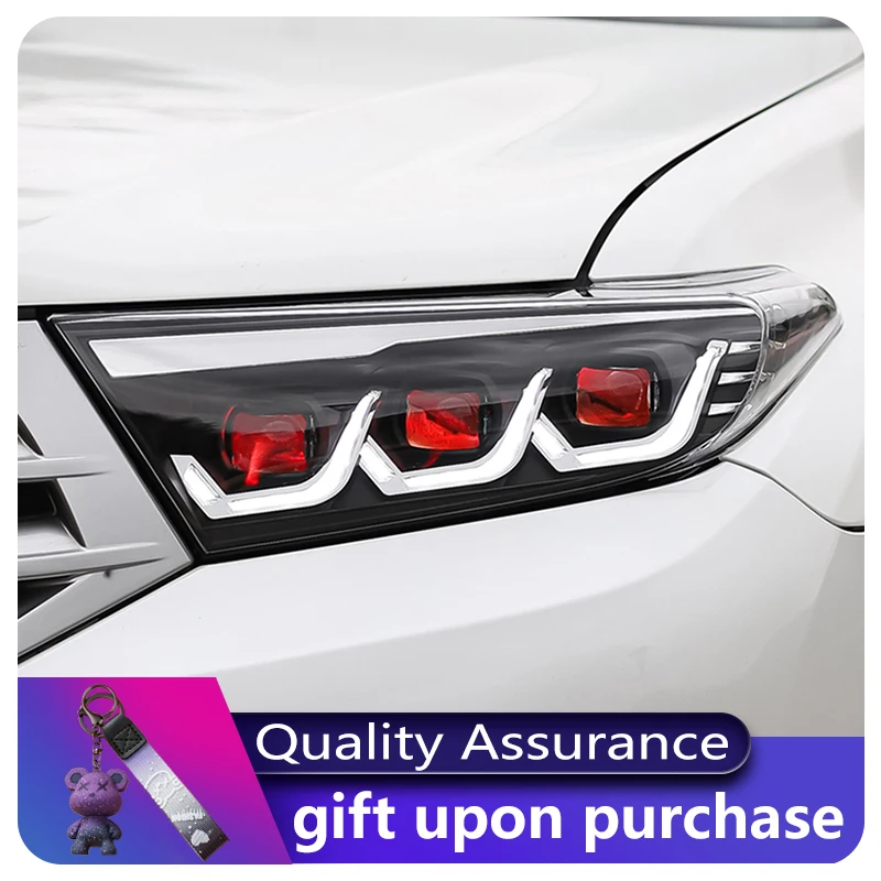 Car Styling For Toyota Highlander 2012-2014 Front Lamp DRL Headlight Dynamic Highlight LED Projector Lens Auto Accessories
Car Styling For Toyota Highlander 2012-2014 Front Lamp DRL Headlight Dynamic Highlight LED Projector Lens Auto Accessories
