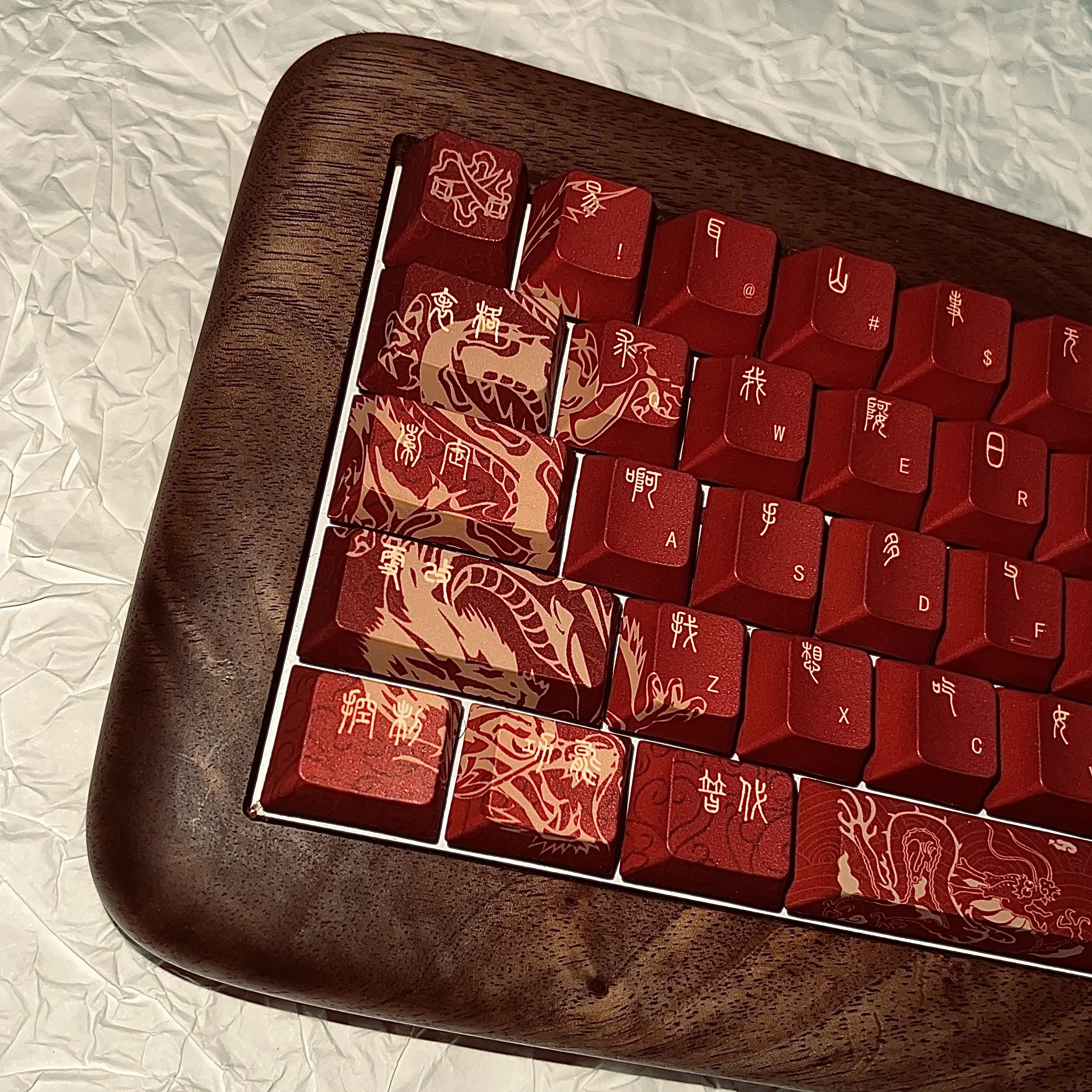 Longfeng Chengxiang keycap, red gold dragon year, original factory adapted wooting magnetic axis
Longfeng Chengxiang keycap, red gold dragon year, original factory adapted wooting magnetic axis