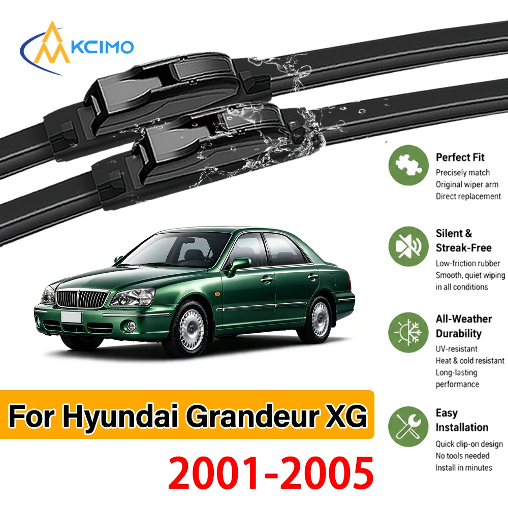 Excellent Quality Black Wipers For Hyundai Grandeur XG 2001-2005, Easy Install, No Shake, Sparkling Clean
Excellent Quality Black Wipers For Hyundai Grandeur XG 2001-2005, Easy Install, No Shake, Sparkling Clean