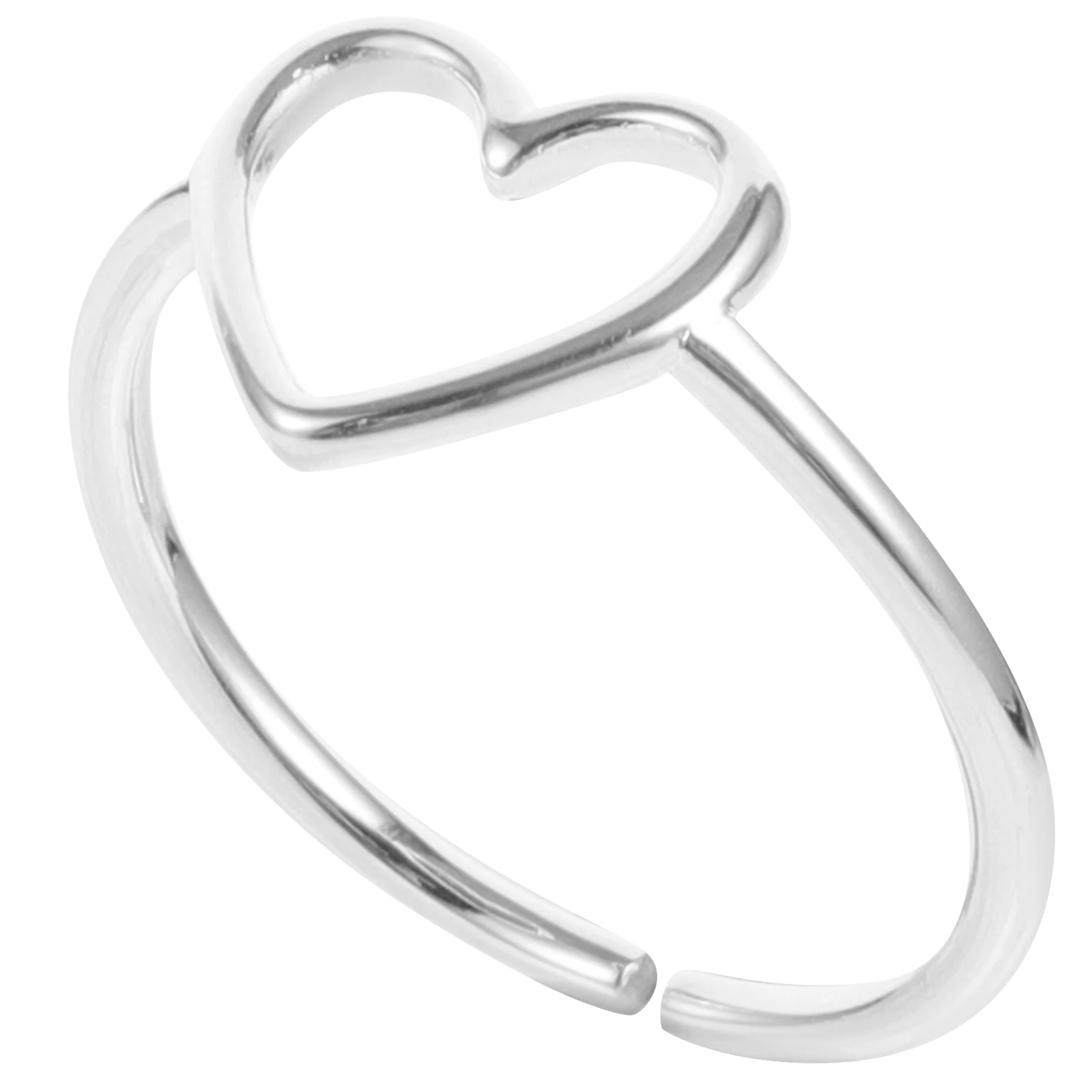 Heart Ring for Women Heart-shaped Open Rings Fashion Jewelry Silver Color Size Adjustable Women's Rings Gift Idea Decorative
Heart Ring for Women Heart-shaped Open Rings Fashion Jewelry Silver Color Size Adjustable Women's Rings Gift Idea Decorative