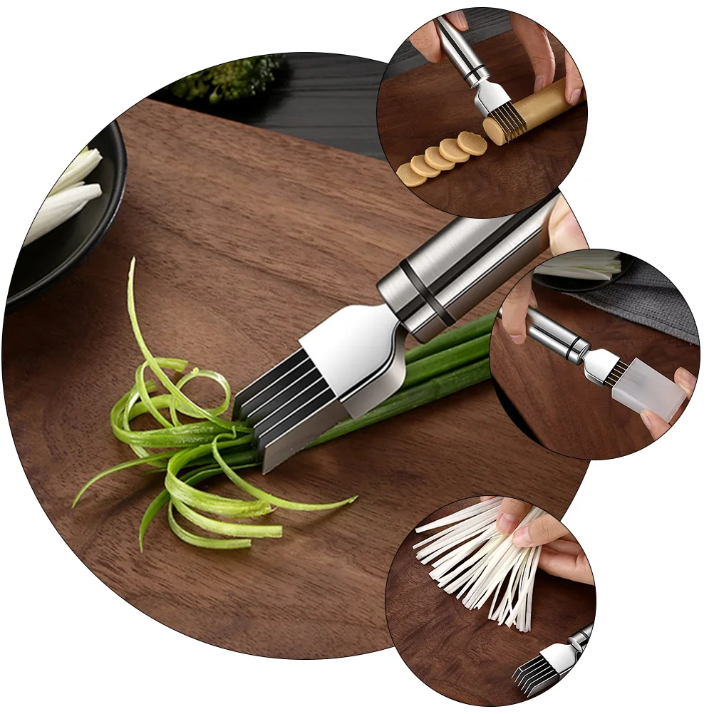 1pc Scallion Stainless Steel Green Onion Cutter Kitchen Slicer Tool Vegetable Cutter For Cooking Kitchen Cutting Tools
1pc Scallion Stainless Steel Green Onion Cutter Kitchen Slicer Tool Vegetable Cutter For Cooking Kitchen Cutting Tools