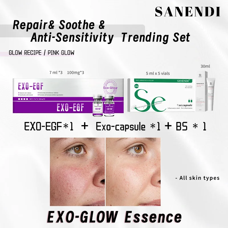 Sanendi Exo Pink Glow Korean PDRN Salmon Extract Essence For Radiant Glow Skin Revitalization Hydrating Facial Serum 
Sanendi Exo Pink Glow Korean PDRN Salmon Extract Essence For Radiant Glow Skin Revitalization Hydrating Facial Serum