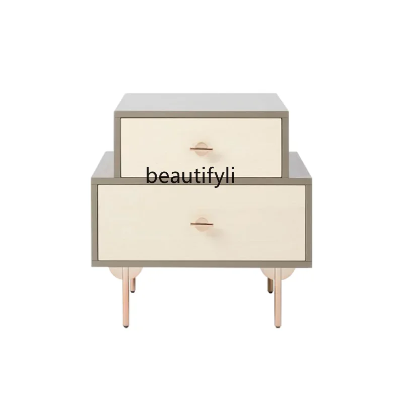 xzModern simple decorative cabinet double-layer two-chest cabinet creative Nordic home bedside storage cabinet
xzModern simple decorative cabinet double-layer two-chest cabinet creative Nordic home bedside storage cabinet