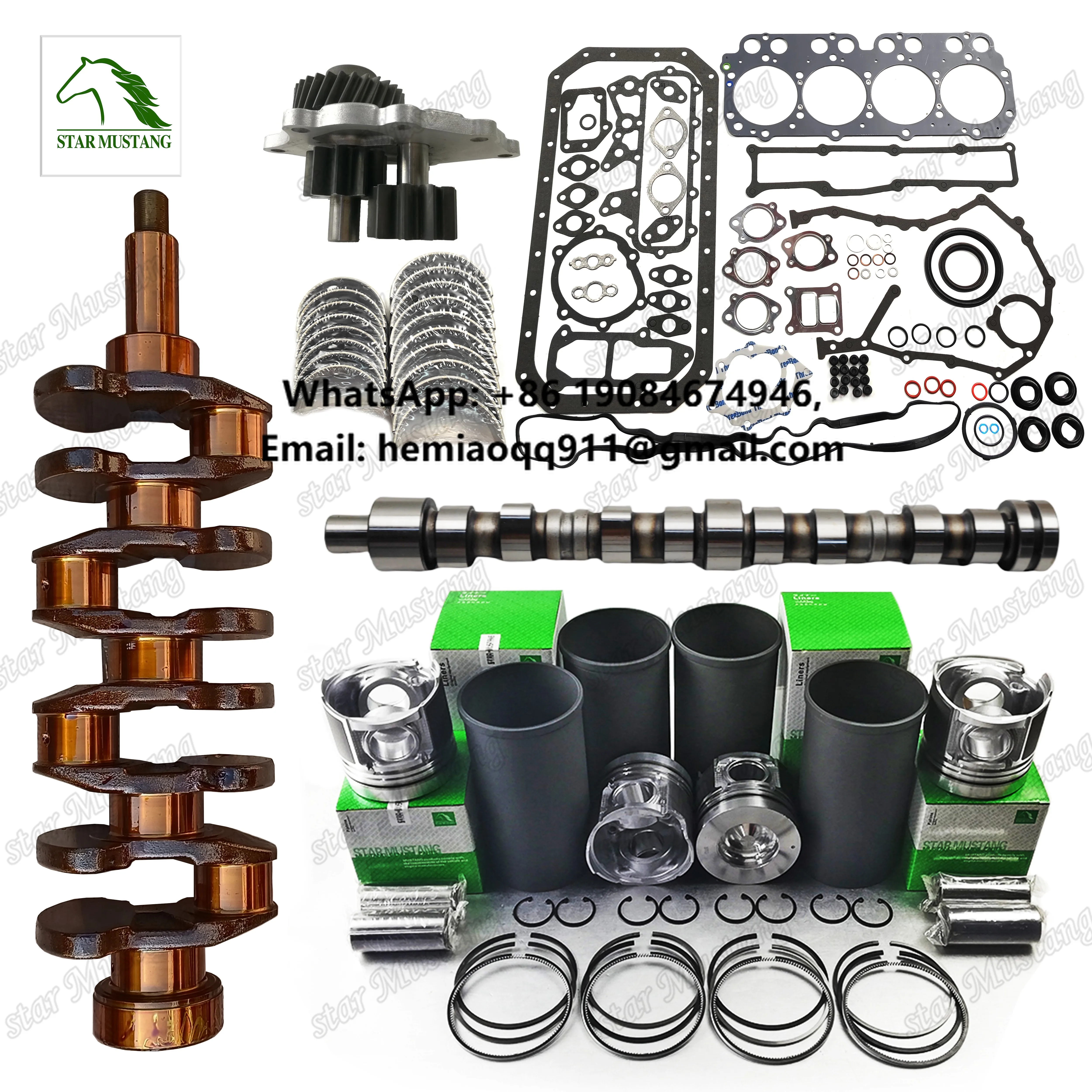 For Hino Overhaul Repair Set N04C N04CT Cylinder Liner Kit 11467-1791 Piston 13216-E0010 Ring 13011-78220 Gasket Kit 04010-80930
For Hino Overhaul Repair Set N04C N04CT Cylinder Liner Kit 11467-1791 Piston 13216-E0010 Ring 13011-78220 Gasket Kit 04010-80930