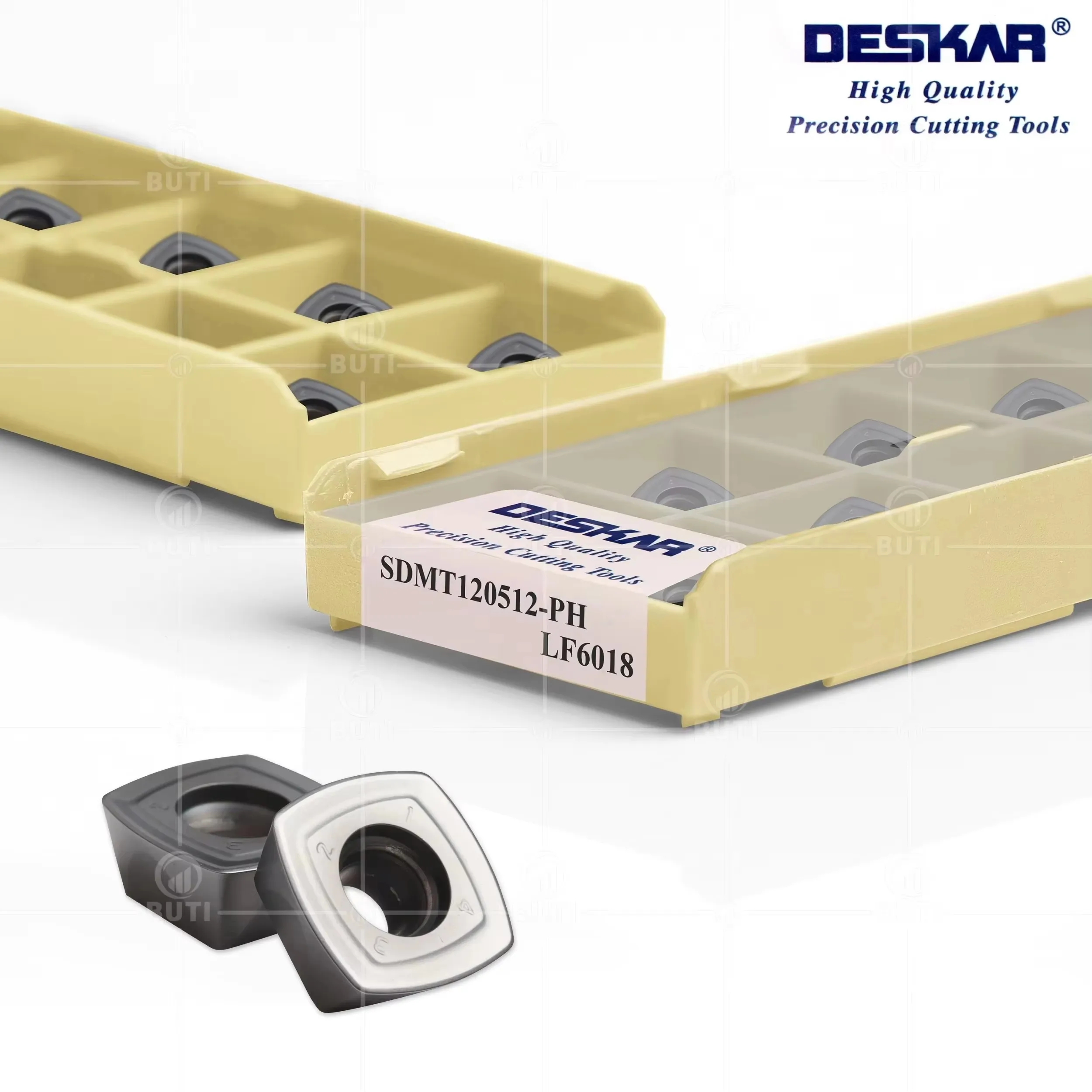 DESKAR 100% Original Milling Blade SDMT120512-PH LF6018 SDMT150512-PH LF6018 Lathe Machining Center Stainless Steel Milling Tool
DESKAR 100% Original Milling Blade SDMT120512-PH LF6018 SDMT150512-PH LF6018 Lathe Machining Center Stainless Steel Milling Tool