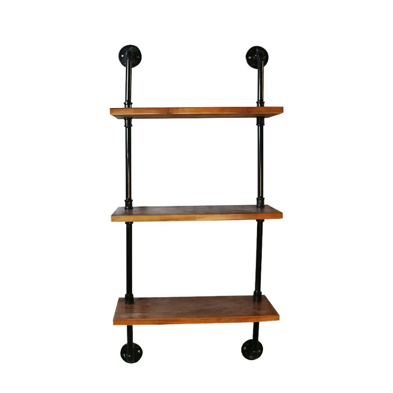 Solid wood shelf Floor-to-ceiling multi-layer storage shelf Wall hanging Creative wrought iron water pipe bookshelf
Solid wood shelf Floor-to-ceiling multi-layer storage shelf Wall hanging Creative wrought iron water pipe bookshelf