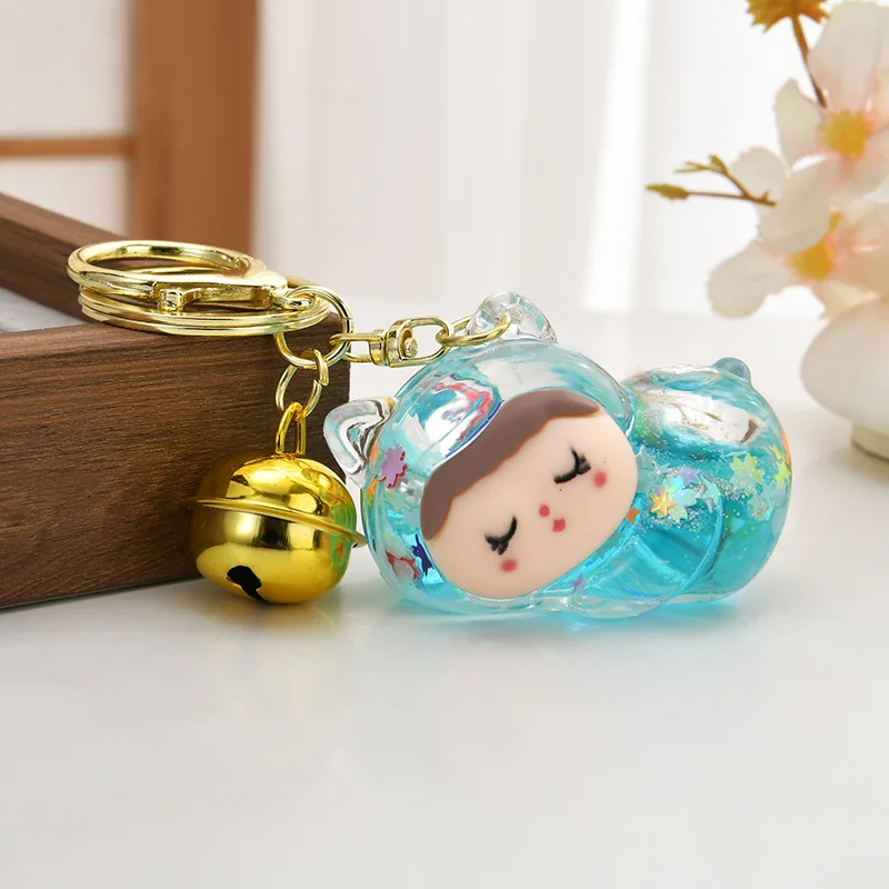 1PCSLovely prone grains of quicksand pendant pair hit flash into oil acrylic key chain bag accessories
1PCSLovely prone grains of quicksand pendant pair hit flash into oil acrylic key chain bag accessories