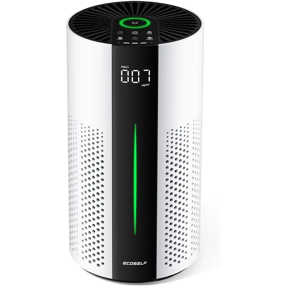Large Room Air Purifier, 360° Air Intake, Smart Auto, HEPA Filter, Smoke and Pollen Removal
Large Room Air Purifier, 360° Air Intake, Smart Auto, HEPA Filter, Smoke and Pollen Removal