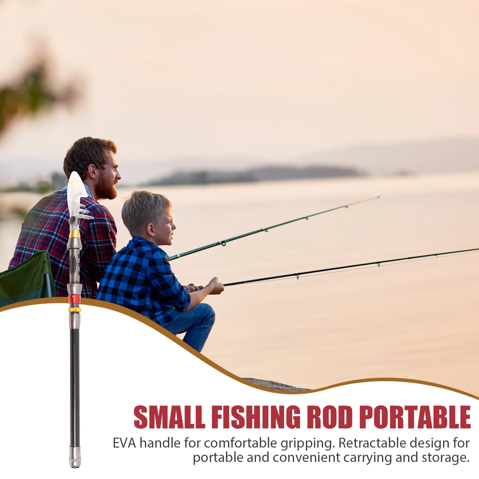 2.1m Telescopic Fishing Rod Durable Retractable Design Large Tension Capacity Eva Handle Comfortable Grip Fisher Gift
2.1m Telescopic Fishing Rod Durable Retractable Design Large Tension Capacity Eva Handle Comfortable Grip Fisher Gift