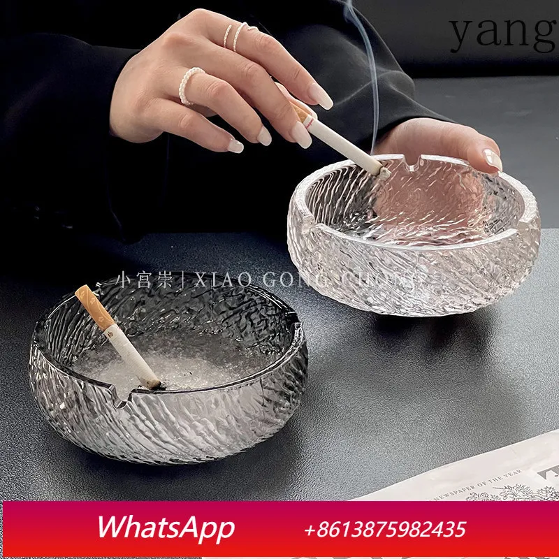 YJQ light luxury ashtray high-end sense size glass personalized home living room creative ornament
YJQ light luxury ashtray high-end sense size glass personalized home living room creative ornament