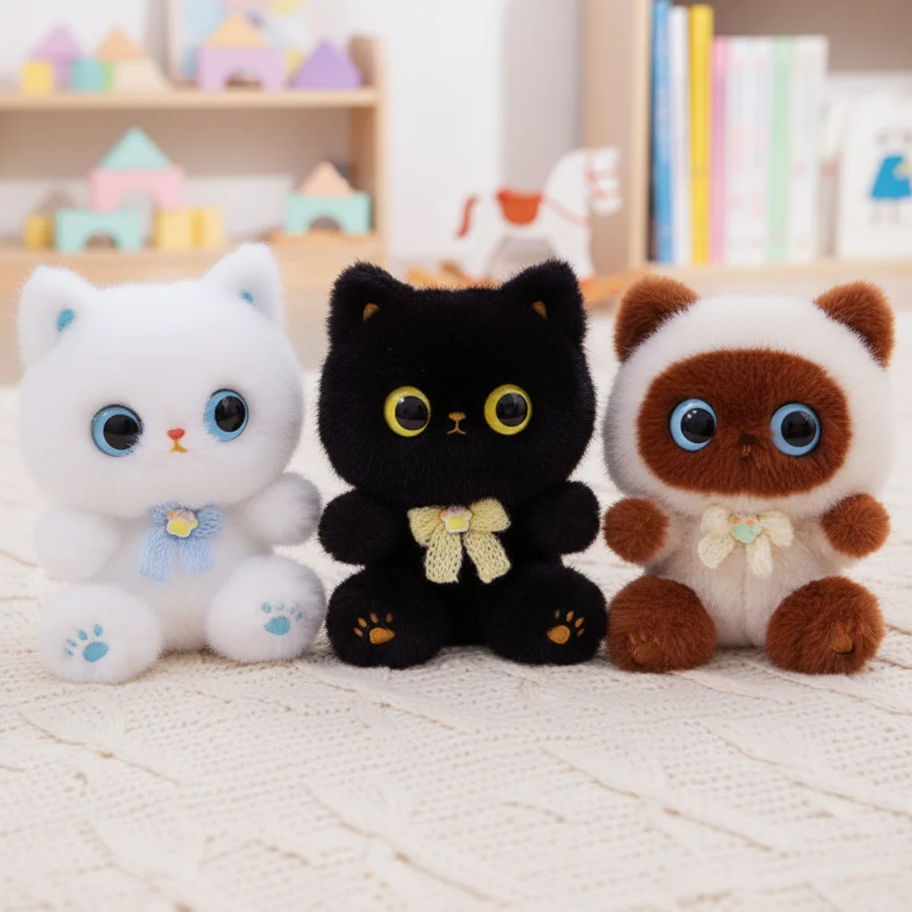 Kitten Doll Stuffed Animals Black Cat Plush Toy Kawaii Furry Siamese Cat Doll Comfort Cartoon Cat Table Doll Kids Gifts
Kitten Doll Stuffed Animals Black Cat Plush Toy Kawaii Furry Siamese Cat Doll Comfort Cartoon Cat Table Doll Kids Gifts
