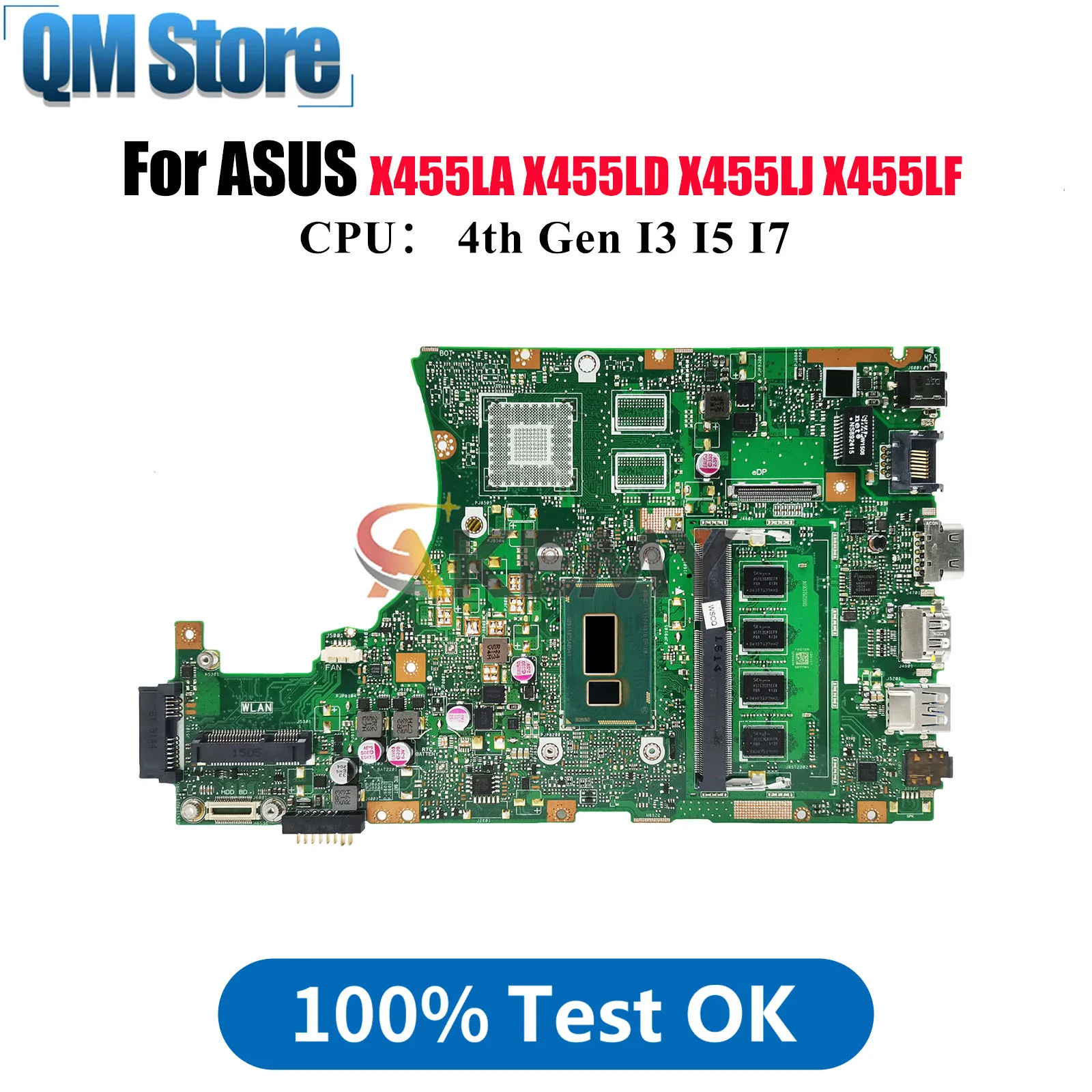 X455LA Материнская плата для ноутбука ASUS X455LF X455LAB X455LB X455L X455LJ A455L X455LNB X455LD X455LN K455L Материнская плата I3 I5 I7 CPU
X455LA Материнская плата для ноутбука ASUS X455LF X455LAB X455LB X455L X455LJ A455L X455LNB X455LD X455LN K455L Материнская плата I3 I5 I7 CPU