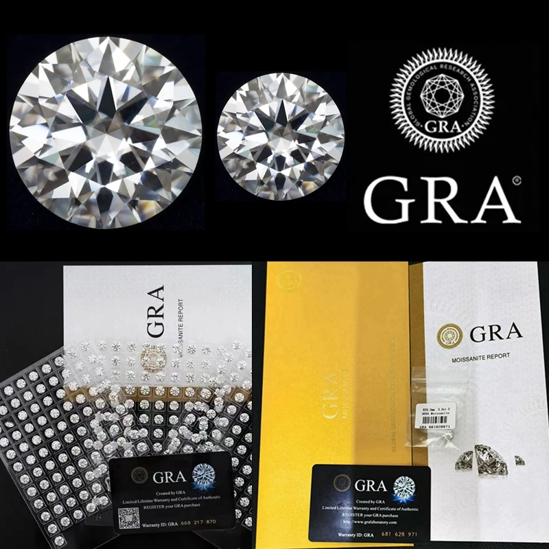 Quality Moissanite Stone Round Cut D Color Vvs1 Wholesale Lab Grown Gemstones For Jewelry With Report
Quality Moissanite Stone Round Cut D Color Vvs1 Wholesale Lab Grown Gemstones For Jewelry With Report