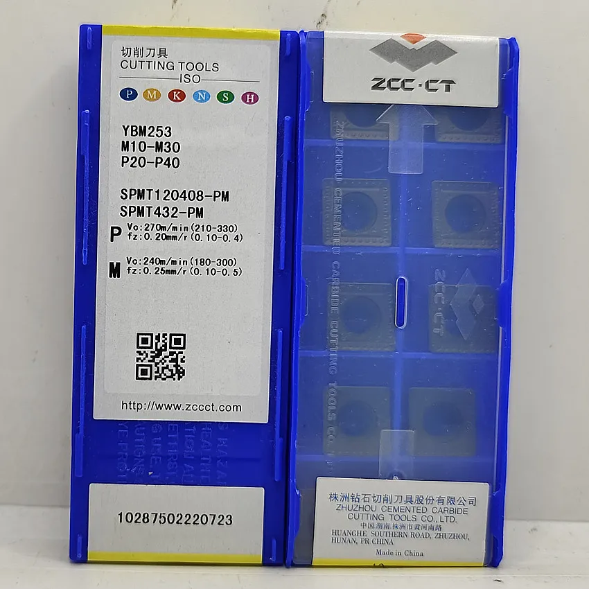 SPMT120408-PM YBM253/SPMT120408-PM YBG205/SPMT120408-PM YBC302 ZCC.CT CNC blade carbide inserts milling tools 10pcs/box
SPMT120408-PM YBM253/SPMT120408-PM YBG205/SPMT120408-PM YBC302 ZCC.CT CNC blade carbide inserts milling tools 10pcs/box