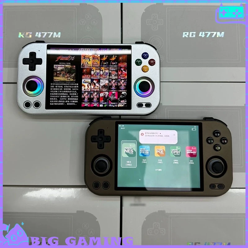 Rg 477m Game Console 3d Hall Joystick 4.7"120hz CNC Aluminum Android Handheld Active Heat Dissipation 12+256gb For Steam Switch
Rg 477m Game Console 3d Hall Joystick 4.7"120hz CNC Aluminum Android Handheld Active Heat Dissipation 12+256gb For Steam Switch