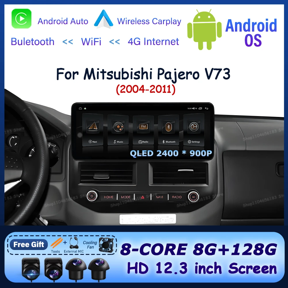 for Mitsubishi Pajero V73 2004 - 2011Car Radio Multimedia Stereo Player Android Auto Wireless Carplay Navi GPS BT WiFi Head Unit
for Mitsubishi Pajero V73 2004 - 2011Car Radio Multimedia Stereo Player Android Auto Wireless Carplay Navi GPS BT WiFi Head Unit