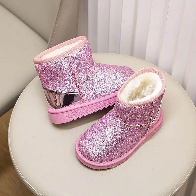 Детские зимние зимние сапоги, новинка 2026, термохлопковые сапоги с блестками для девочек, теплая обувь для девочек на флисовой подкладке
Детские зимние зимние сапоги, новинка 2026, термохлопковые сапоги с блестками для девочек, теплая обувь для девочек на флисовой подкладке
