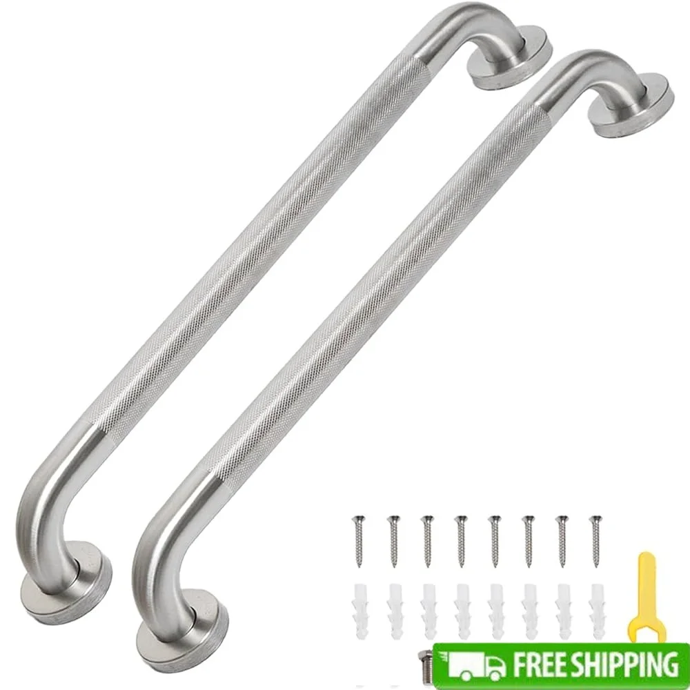 32 Inch Anti-Slip Grab Bar Stainless Steel Bathroom Safety Handle Heavy Duty Shower Support Elderly Convenient Installation
32 Inch Anti-Slip Grab Bar Stainless Steel Bathroom Safety Handle Heavy Duty Shower Support Elderly Convenient Installation