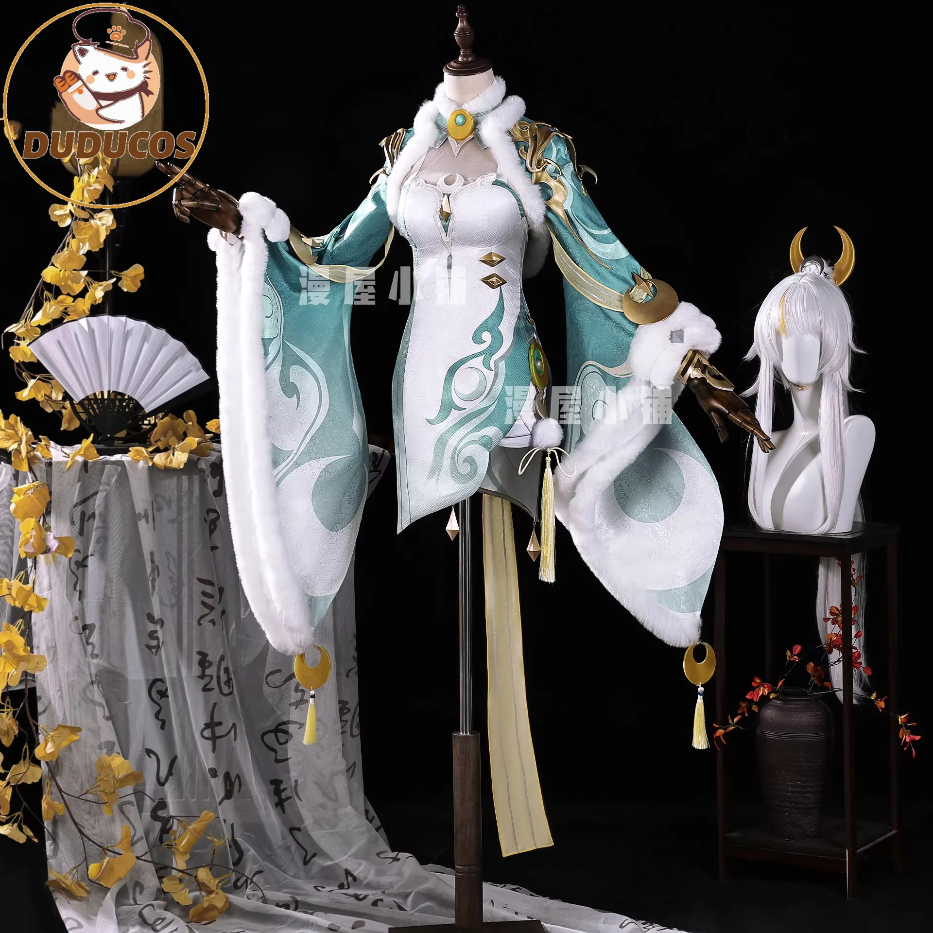 DUDU-R Game Genshin Impact Zibai Cosplay Costume Wig Women's Chinese Style Cheongsam Props Halloween Party Uniform Elegant Dress
DUDU-R Game Genshin Impact Zibai Cosplay Costume Wig Women's Chinese Style Cheongsam Props Halloween Party Uniform Elegant Dress