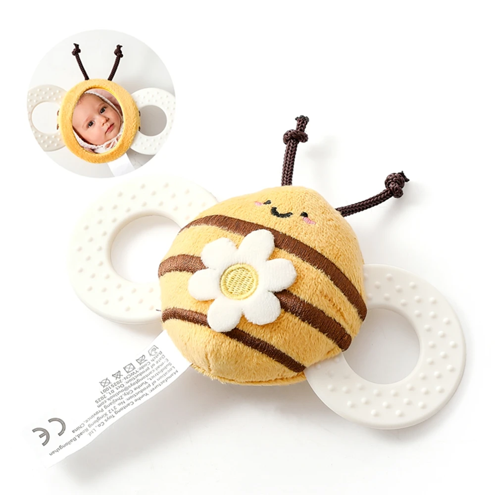 Soft Felt Baby Bee Rattle Toy Suitable for Newborns Aged 0-6 Months Multi-sensory Stimulation Develops Early Grasping Skills
Soft Felt Baby Bee Rattle Toy Suitable for Newborns Aged 0-6 Months Multi-sensory Stimulation Develops Early Grasping Skills