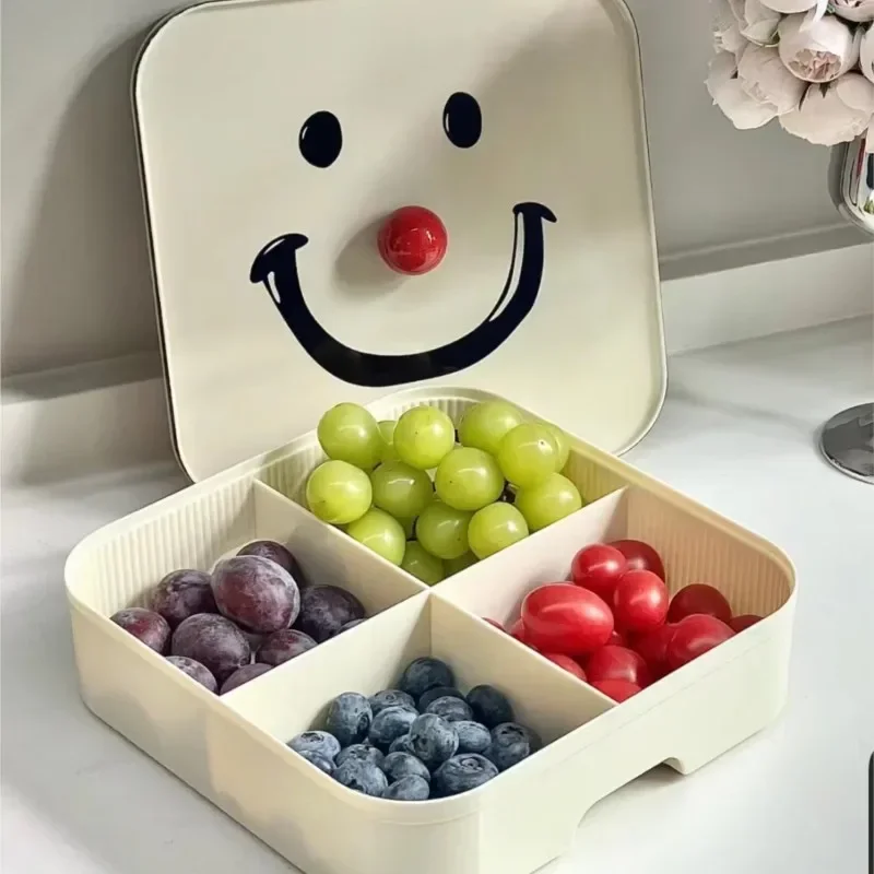 Cream Style Smile Dried Fruit Tray, Living Room, Tea Table Decoration, Latticed Dried Fruit Box, High Beauty Candy Inventory
Cream Style Smile Dried Fruit Tray, Living Room, Tea Table Decoration, Latticed Dried Fruit Box, High Beauty Candy Inventory