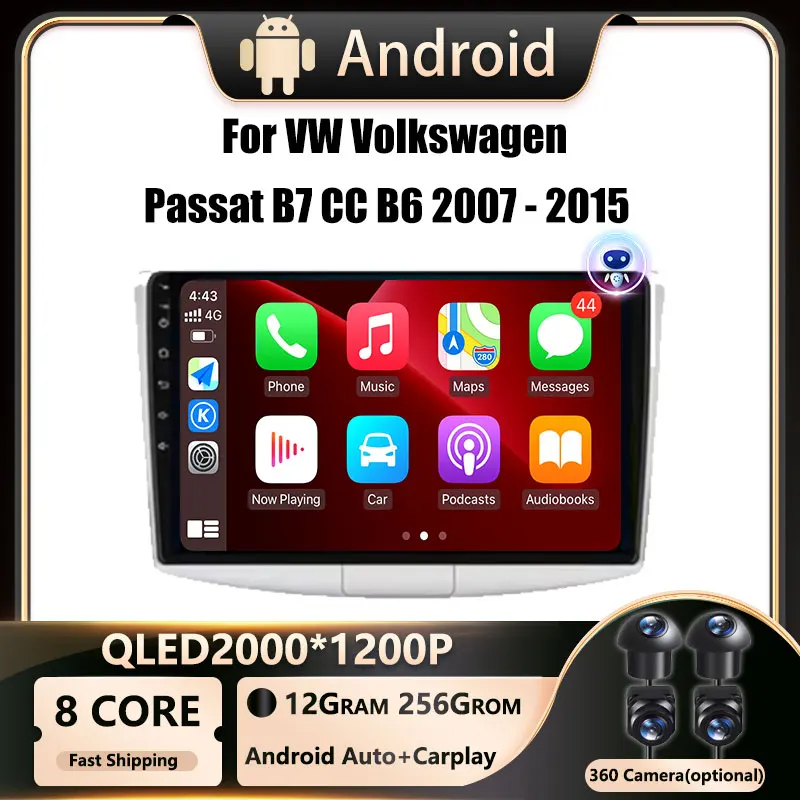Android OS For VW Volkswagen Passat B7 CC B6 2007 - 2015 Car Radio Multimedia Video Player GPS Carplay QLED Screen Auto Stereo
Android OS For VW Volkswagen Passat B7 CC B6 2007 - 2015 Car Radio Multimedia Video Player GPS Carplay QLED Screen Auto Stereo