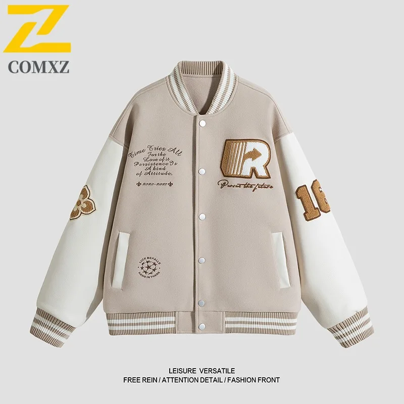2025 Men Baseball Jacket Long Sleeve American Style Embroidered Flight Bomber Coat Autumn Fall Thin Outerwear Casual Workwear
2025 Men Baseball Jacket Long Sleeve American Style Embroidered Flight Bomber Coat Autumn Fall Thin Outerwear Casual Workwear