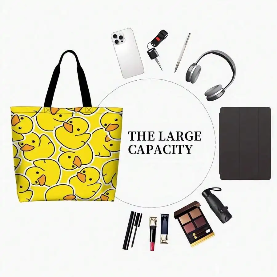 Large Capacity Duck Print Tote Bag For Women Casual Shopping Beach Travel Handbag
Large Capacity Duck Print Tote Bag For Women Casual Shopping Beach Travel Handbag