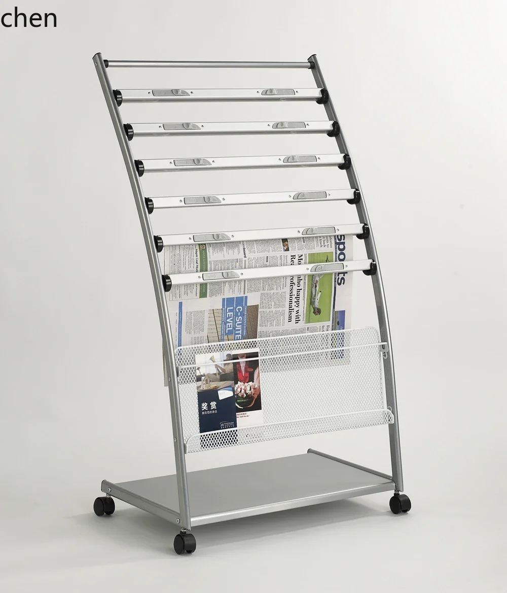 HT Newspapers, Newspapers, Bookshelves, Magazine Racks Publicity Aluminum Alloy Simple Silver
HT Newspapers, Newspapers, Bookshelves, Magazine Racks Publicity Aluminum Alloy Simple Silver