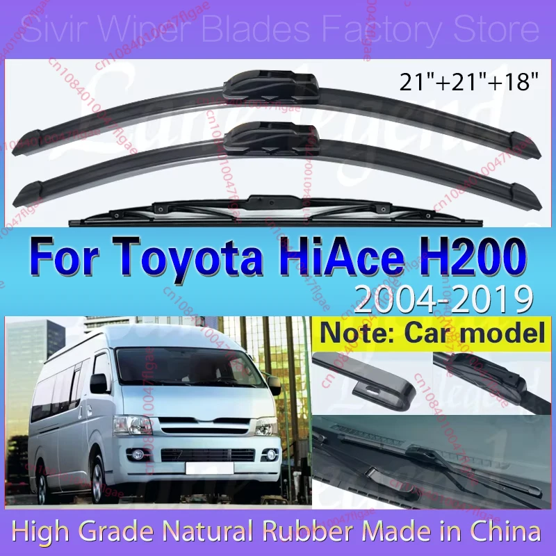 3pcs For Toyota HiAce H200 RegiusAce Van 2004-2019 Front Wiper Blades Brushes Windscreen Clean Window Car Accessories 21"21"18"
3pcs For Toyota HiAce H200 RegiusAce Van 2004-2019 Front Wiper Blades Brushes Windscreen Clean Window Car Accessories 21"21"18"