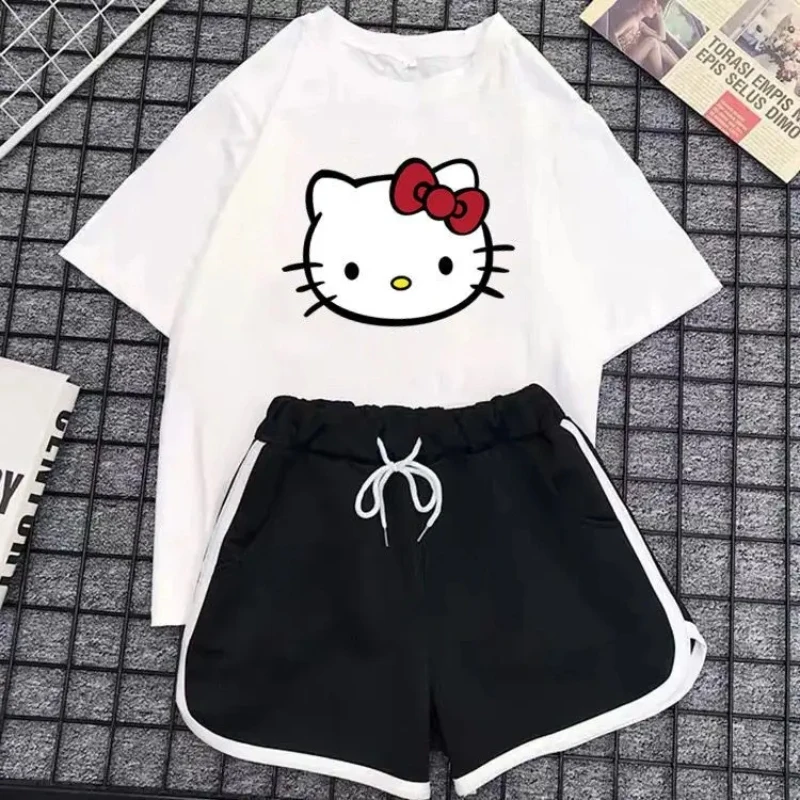 Newest Sanrio Kawaii Hellokitty Cute Anime Print Summer Short Sleeve Shorts Set Y2K Ins Style Girls Home Wear Pajamas Gift
Newest Sanrio Kawaii Hellokitty Cute Anime Print Summer Short Sleeve Shorts Set Y2K Ins Style Girls Home Wear Pajamas Gift