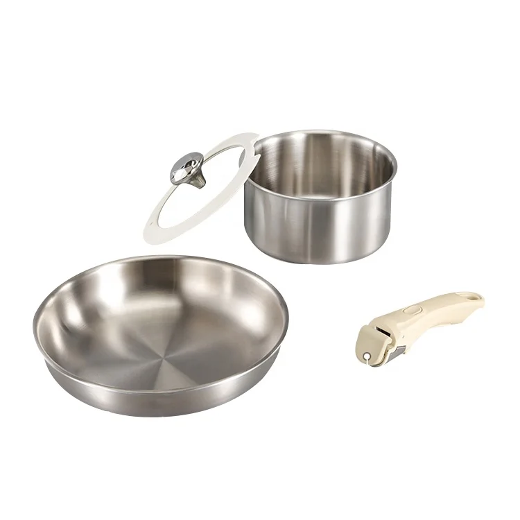 Handle Detachable Non Stick Fry Pan 24cm 316 Stainless Steel Pan Pot Set
Handle Detachable Non Stick Fry Pan 24cm 316 Stainless Steel Pan Pot Set