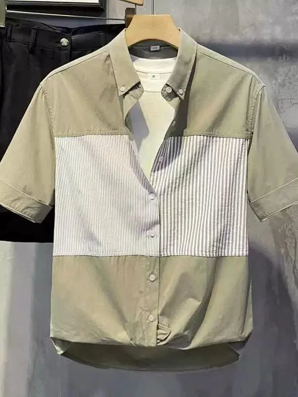 Men's Short Sleeve Shirt Loose Fit Lightweight Casual Summer Fashion Five-Quarter Sleeve Outerwear Breathable Ice Silk Youth ...
Men's Short Sleeve Shirt Loose Fit Lightweight Casual Summer Fashion Five-Quarter Sleeve Outerwear Breathable Ice Silk Youth ...