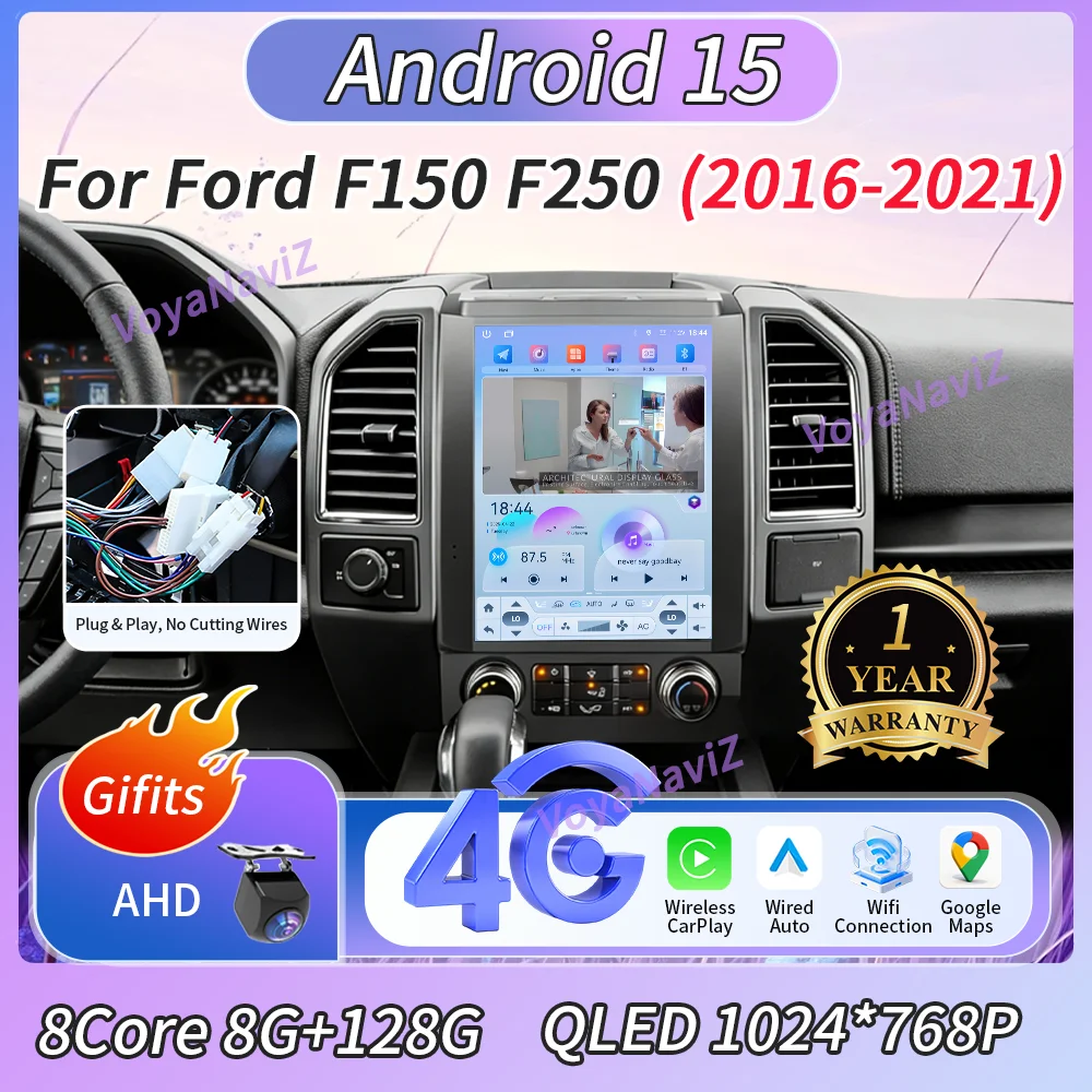 Android 15 12.1" Carplay Screen For Ford F150 F250 2016-2021 Car Multimedia Player Dual USB BT Google Maps AutoRadio DSP 4G FM
Android 15 12.1" Carplay Screen For Ford F150 F250 2016-2021 Car Multimedia Player Dual USB BT Google Maps AutoRadio DSP 4G FM