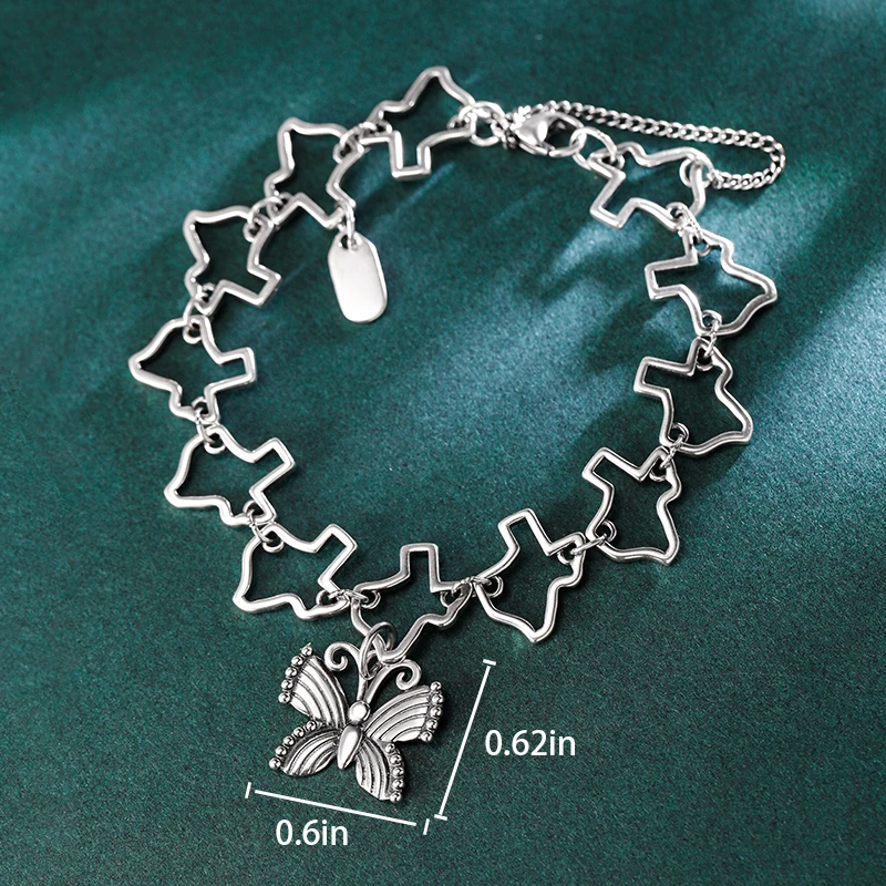 Genuine 925 sterling silver Texas Charm Bracelet paired with Festive butterfly pendant
Genuine 925 sterling silver Texas Charm Bracelet paired with Festive butterfly pendant