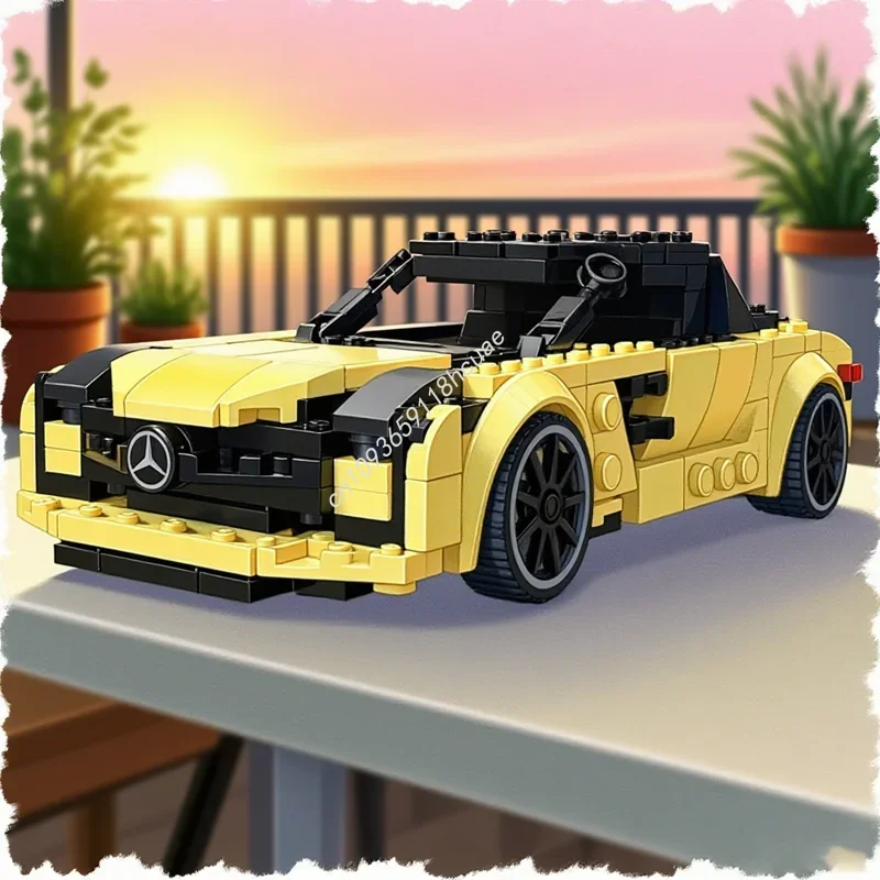 311pcs MOC City Champions Mercedesesed SLS Model Building Blocks Construction Assemble DIY Christmas Gifts Creative Toy Idea
311pcs MOC City Champions Mercedesesed SLS Model Building Blocks Construction Assemble DIY Christmas Gifts Creative Toy Idea
