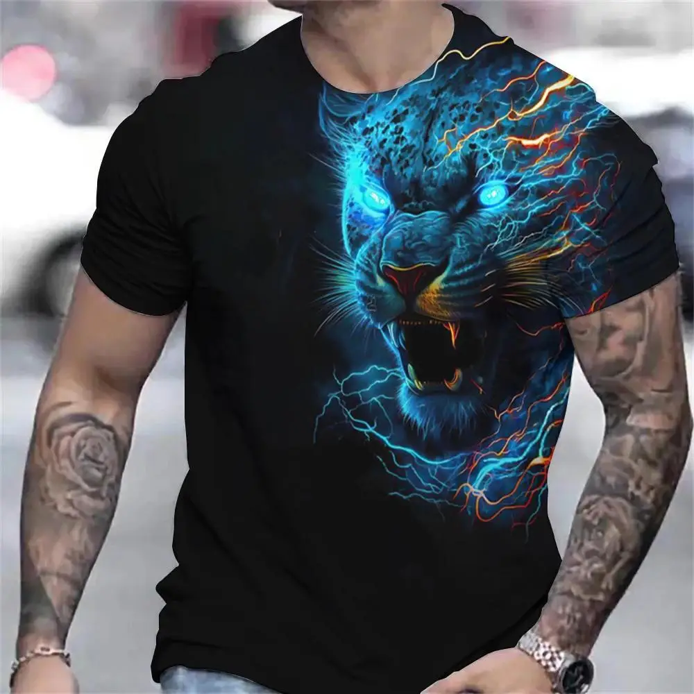 2025 New Trendy Men's 3D Digital Printed Cheetah Pattern Loose Personalized Sports Short Sleeve Custom Casual T-shirt for Man
2025 New Trendy Men's 3D Digital Printed Cheetah Pattern Loose Personalized Sports Short Sleeve Custom Casual T-shirt for Man
