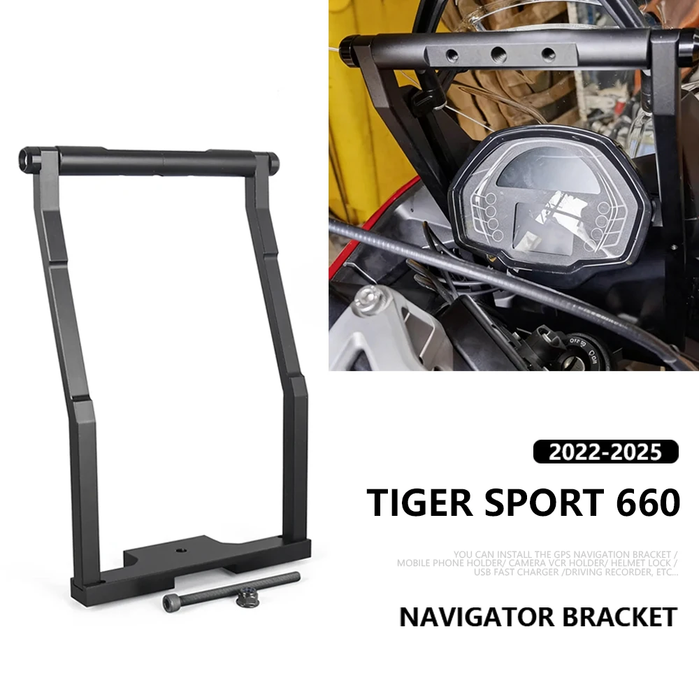 For Tiger Sport 660 2022 2023 2024 2025 New GPS Navigation Phone Holder Tiger Sport660 Cellphone CNC Bracket Extension Holder
For Tiger Sport 660 2022 2023 2024 2025 New GPS Navigation Phone Holder Tiger Sport660 Cellphone CNC Bracket Extension Holder