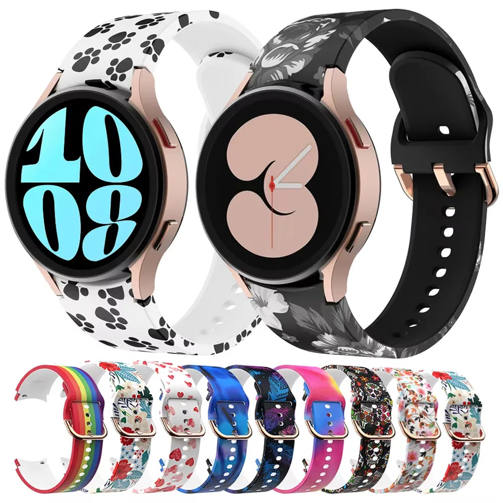 Силиконовый ремешок с цветочным принтом для Samsung Galaxy Watch 7 6 5 4 40/44 мм Classic 6 43/47 мм, ремешок для браслета Galaxy Watch 5 Pro 45 мм
Силиконовый ремешок с цветочным принтом для Samsung Galaxy Watch 7 6 5 4 40/44 мм Classic 6 43/47 мм, ремешок для браслета Galaxy Watch 5 Pro 45 мм